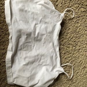 White cropped tank